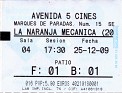 La Naranja Mecánica - 2009 - Drama - Spain - Sevilla - Avenida 5 Cines - 4 - 1 - 1 - Original Version with Spanish subtitles - 1
